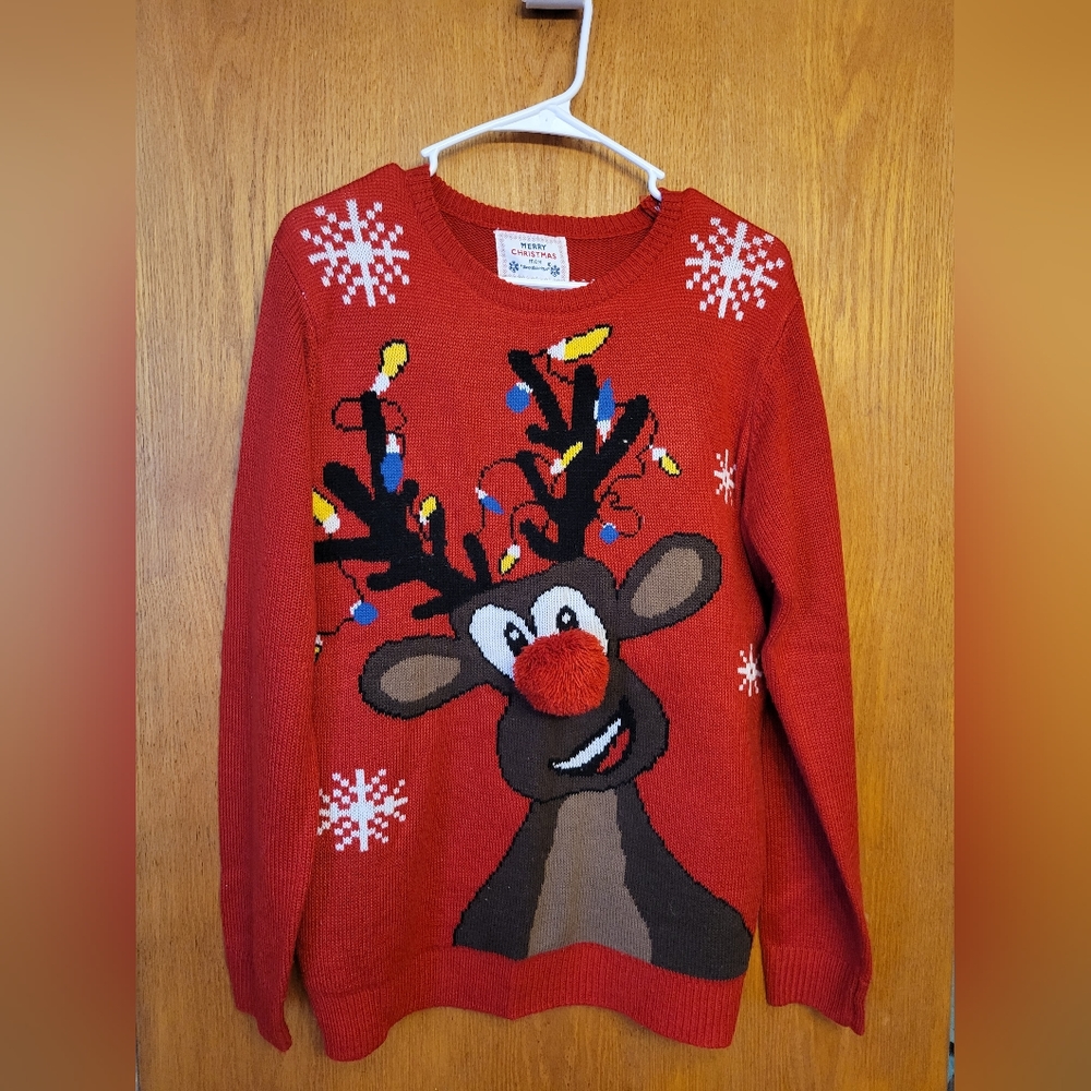 Womens Christmas Reindeer Sweater